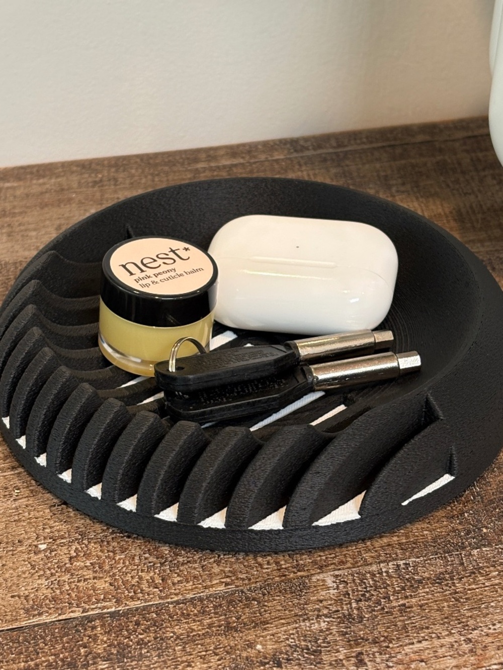 Catch All Tray, Ribbed Desk Organizer, Modern Home Japandi Decor
